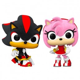 Figurine Funko Pop Floqué Sonic the Hedgehog Shadow et Amy Edition Limitée Boutique Geneve Suisse
