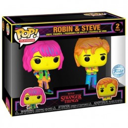 Figurine Funko Pop Blacklight Stranger Things Robin et Steve 2-Pack Edition Limitée Boutique Geneve Suisse