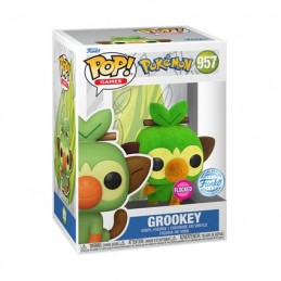 Figur Funko Pop Flocked Pokémon Grookey Limited Edition Geneva Store Switzerland