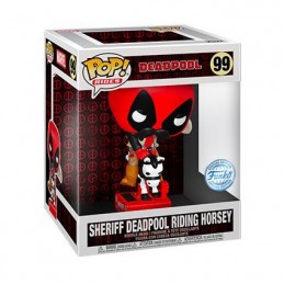 Pop Marvel Sheriff Deadpool Riding Horsey Limited Edition