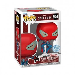 Figur Funko Pop Spiderman 2 VG'23 Peter Parker Velocity Suit Limited Edition Geneva Store Switzerland