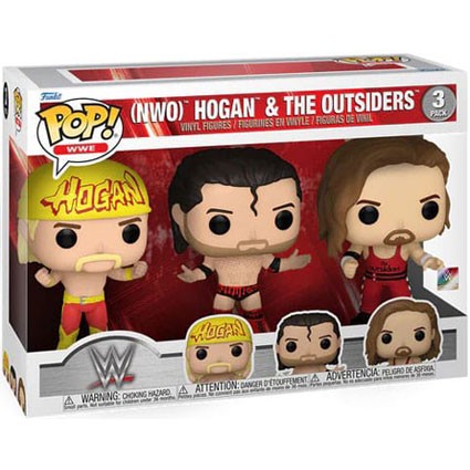 Figurine Funko Pop Catch WWE Hogan et Outsiders 3-Pack Boutique Geneve Suisse