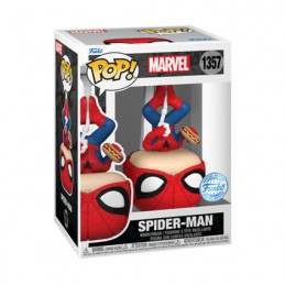 Figur Funko Pop Upside Down Spider-Man with Hot Dog Limited Edition Geneva Store Switzerland