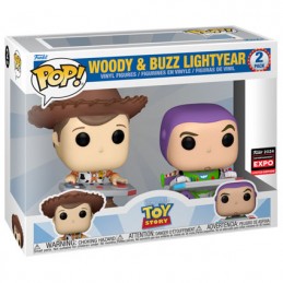 Figur Funko Pop EEC 2024 Toy Story Woody and Buzz Lightyear Gaming 2-Pack Limited Edition Geneva Store Switzerland