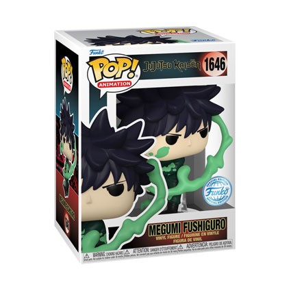 Figur Funko Pop Jujutsu Kaisen Megumi Fushiguro Painting Limited Edition Geneva Store Switzerland