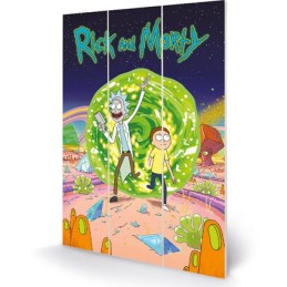 Figurine Pyramid International Rick et Morty Tableau en Bois Portal Boutique Geneve Suisse