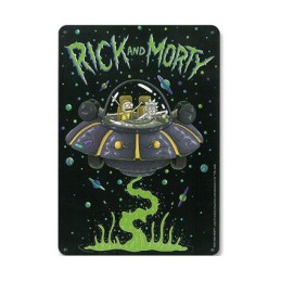 Figur Logoshirt Rick and Morty Spaceship Metal Panel Geneva Store Switzerland