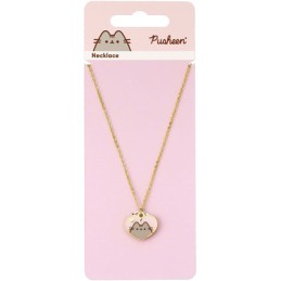 Figur Carat Shop, The - Pusheen Pusheen Pendant and Necklace Pink and Gold Heart Geneva Store Switzerland