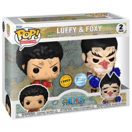 Figurine Funko Pop One Piece Luffy et Foxy 2-Pack Chase Edition Limitée Boutique Geneve Suisse