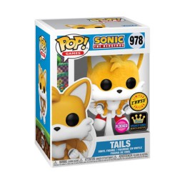 Figurine Funko Pop Floqué Sonic the Hedgehog Tails Flying Chase Edition Limitée Boutique Geneve Suisse