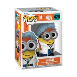 Figur Funko Pop Rocks Minions x BTS Suga Geneva Store Switzerland