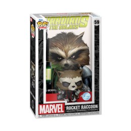 Figur Funko Pop Comic Cover Guardians of the Galaxy Rocket Raccoon with Hard Acrylic Protector Limited Edition Geneva Store S...