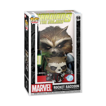 Figuren Funko Pop Comic Cover Guardians of the Galaxy Rocket Raccoon mit Acryl Schutzhülle Limitierte Auflage Genf Shop Schweiz