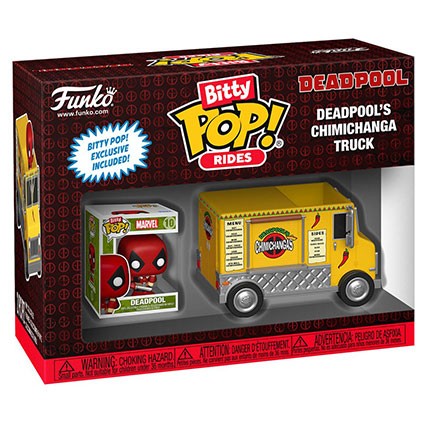 Figuren Funko Pop Bitty Rides Marvel Deadpool mit Chimichanga Truck Genf Shop Schweiz Figuren Funko Pop Bitty Rides Marvel Deadpool mit Chimichanga Truck Genf Shop Schweiz