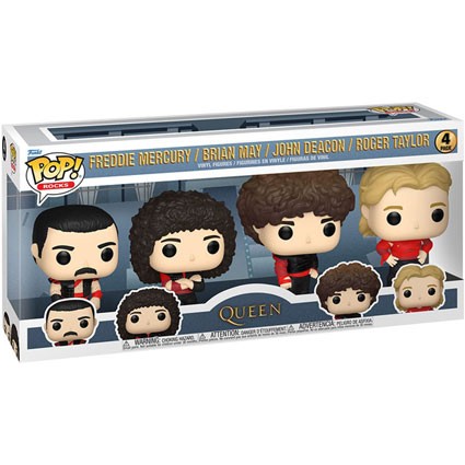 Figuren Funko BESCHÄDIGTE BOX Pop Rocks Queen Radio Gaga 4-Pack Genf Shop Schweiz