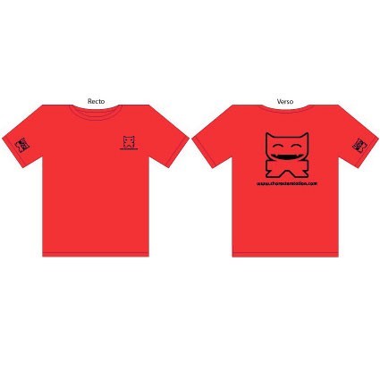 Figurine CharacterStation T-Shirt CS Femme : Rouge Edition Limitée Boutique Geneve Suisse