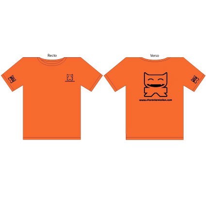 Figur T-Shirt CS Femme : Orange (S/36) CharacterStation Geneva Store Switzerland