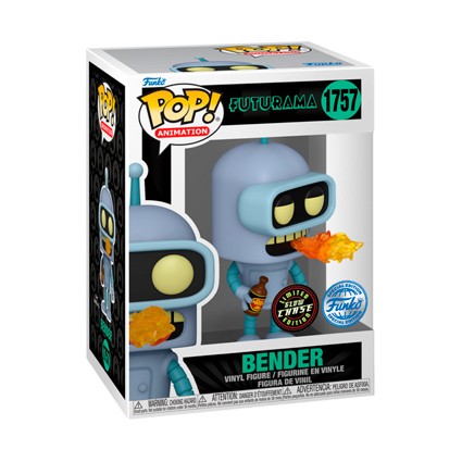 Figur Funko Pop Glow in the Dark Futurama Bender Chase Limited Edition Geneva Store Switzerland