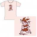 Figuren T-Shirt Femme Gary Baseman : Running Girl (L) Critter Box Genf Shop Schweiz