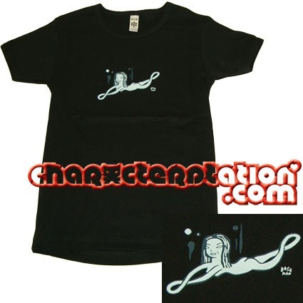 Figurine Critter Box T-Shirt Femme Gary Baseman : Blue Lady Edition Limitée Boutique Geneve Suisse