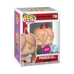 Figurine Funko Pop Floqué Chainsaw Man Power with Meowy Chase Edition Limitée Boutique Geneve Suisse