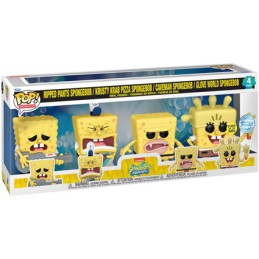 Figurine Funko Pop Phosphorescent Spongebob Squarepants Bob l'Éponge 4-Pack Edition Limitée Boutique Geneve Suisse