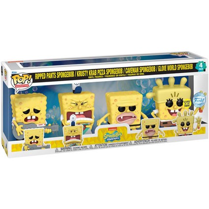 Figuren Funko Pop Phosphoreszierend Spongebob Squarepants Spongebob 4-Pack Limitierte Auflage Genf Shop Schweiz