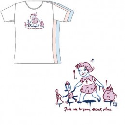 T-Shirt Blanc Femme Gary Baseman : Take Me To Your Secret Place Limited Edition