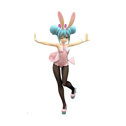 Figurine Furyu Hatsune Miku BiCute Bunnies Wink Pearl Pink Color Boutique Geneve Suisse