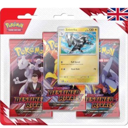 Figuren Pokémon Company International Pokémon Karten in Englisch Pokémon TCG Scarlet und Violet 3 blister boosters Destined R...