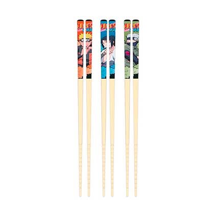 Figur Skater Naruto Bamboo Chopsticks Team 7 3-Pack Geneva Store Switzerland