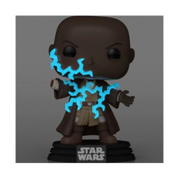 Figuren Funko Pop Phosphoreszierend Star Wars Revenge of the Sith Mace Windu Electricity Limitierte Auflage Genf Shop Schweiz