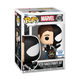 Figur Funko Pop Glow in the Dark Marvel Split Peter Parker Symbiote Suit Chase Limited Edition Geneva Store Switzerland