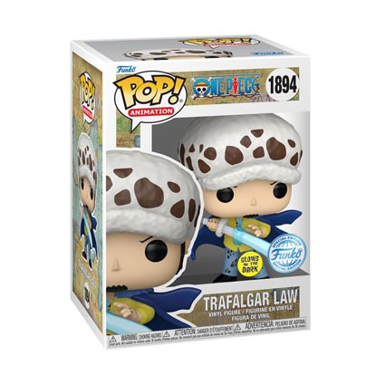 Figurine Funko Pop Phosphorescent One Piece Trafalgar Law with Blue Anesthesia Edition Limitée Boutique Geneve Suisse