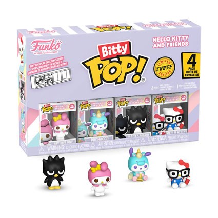 Figurine Funko Pop Bitty Hello Kitty and Friends Series 4 4-Pack Chase Edition Limitée Boutique Geneve Suisse Figurine Funko Pop Bitty Hello Kitty and Friends Series 4 4-Pack Chase Edition Limitée Boutique Geneve Suisse
