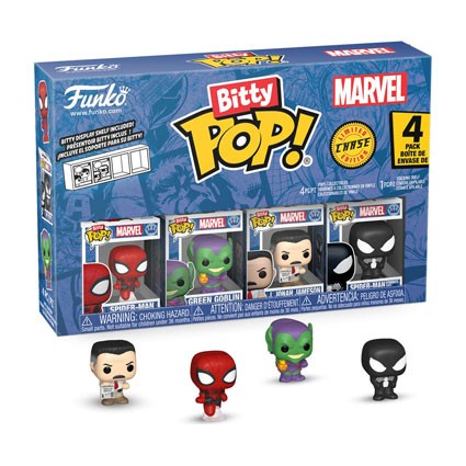 Figurine Funko Pop Bitty Spider-Man Series 1 4-Pack Boutique Geneve Suisse Figurine Funko Pop Bitty Spider-Man Series 1 4-Pack Boutique Geneve Suisse