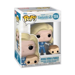 Figurine Funko Pop Les Quatre Fantastiques Premiers Pas Invisible Woman et Franklin Boutique Geneve Suisse