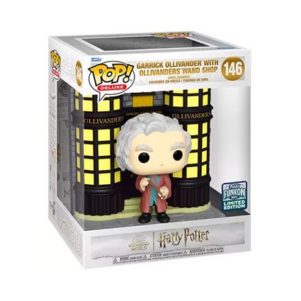 Figur Funko Pop Funkon 2022 Garrick Ollivander with Ollivanders Wand Shop Diagon Alley Limited Edition Geneva Store Switzerland