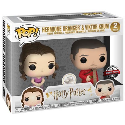 Figurine Funko Pop Harry Potter Hermione Granger et Viktor Krum Yule 2-Pack Edition Limitée Boutique Geneve Suisse
