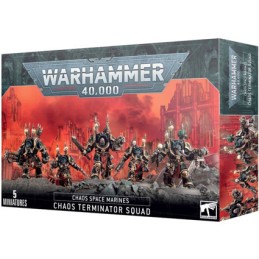 Figurine Games Workshop Warhammer Chaos Space Marine Escouade Terminator du Chaos Boutique Geneve Suisse