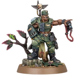 Figur Games Workshop Warhammer 40.000 Astra Militarum Catachan Colonel Limited Edition Commemorative Series Geneva Store Swit...