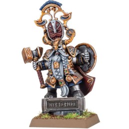 Figurine Games Workshop Warhammer Age of Sigmar Roi Nain avec Pierre de Serment Boutique Geneve Suisse