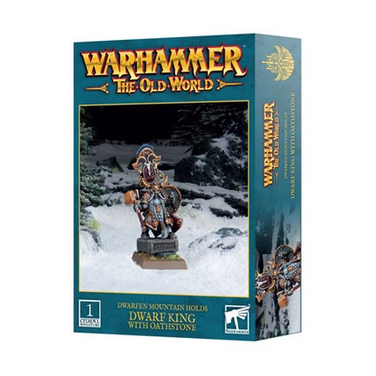Figurine Games Workshop Warhammer Age of Sigmar Roi Nain avec Pierre de Serment Boutique Geneve Suisse