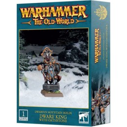 Figurine Games Workshop Warhammer Age of Sigmar Roi Nain avec Pierre de Serment Boutique Geneve Suisse