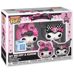 Figurine Funko Pop Pocket Porte-clés Hello Kitty Melody et Kurom 2-Pack Boutique Geneve Suisse