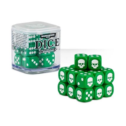 Figur Games Workshop Warhammer Dice Set Green Skull Geneva Store Switzerland