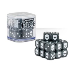 Figuren Games Workshop Warhammer Würfelset Grau Skull Genf Shop Schweiz