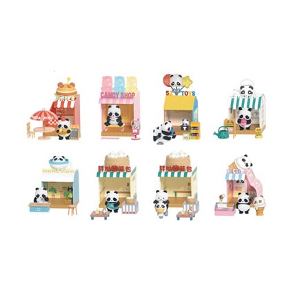 Figur 52TOYS Panda Roll Blind Box Assortment Shopping Street Geneva Store Switzerland