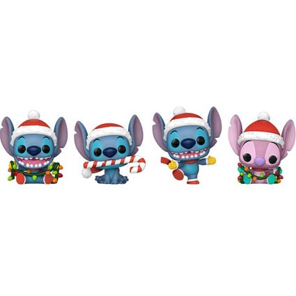 Figurine Funko Pop Pocket Tree Holiday 2025 Lilo et Stitch 4-Pack Boutique Geneve Suisse