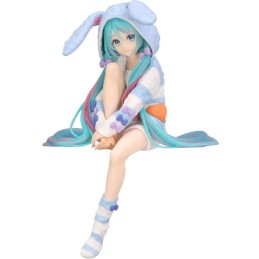 Figur Furyu Hatsune Miku Noodle Stopper Hatsune Miku Rabbit Ear Hood Pajama Blue Color Geneva Store Switzerland
